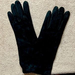 Coach black suede gloves